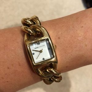 Marc Jacobs gold chain watch
